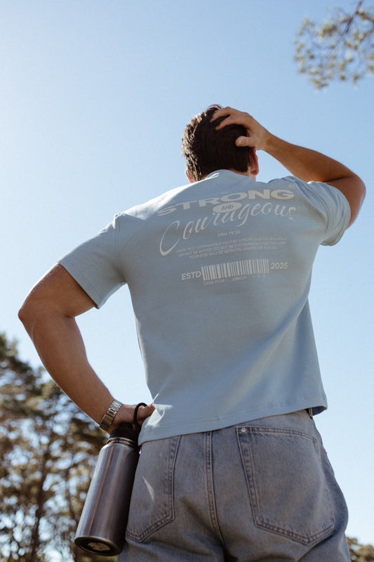 Baby Blue Oversized Christian T-shirt